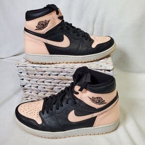Air Jordan 1 High Crimson Tint 2019 Size 12  Rare Retro Authentic Pink Black GUC